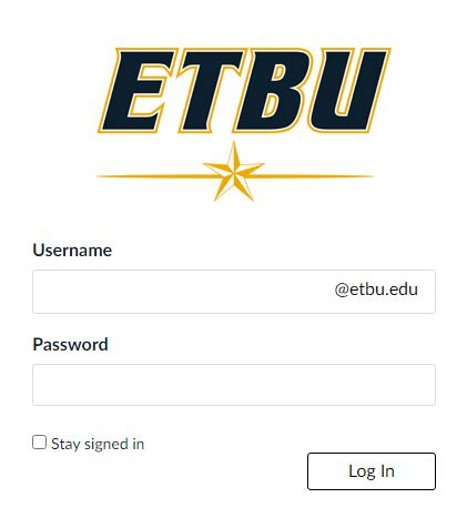Enter your ETBU credentials etbu. . Etbu canvas
